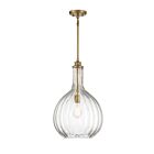 Savoy House Essentials Brandon 7-2255-1-322 1-Lights 60W Warm Brass Pendant