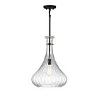 Savoy House Essentials Bristo 7-2265-1-89 1-Lights 60W Matte Black Pendant
