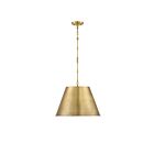 Savoy House Essentials Alden 7-231-1-322 1-Light 60W Warm Brass Pendant