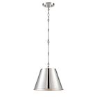 Savoy House Essentials Alden 7-232-1-109 1-Light 60W Polished Nickel Pendant