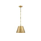 Savoy House Essentials Alden 7-232-1-322 1-Light 60W Warm Brass Pendant
