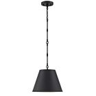 Savoy House Essentials Alden 7-232-1-89 1-Light 60W Matte Black Pendant