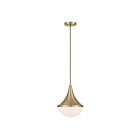 Savoy House 7-2777-1-127 Ogdon 1-Light 60W Noble Brass Incandescent/LED Pendant