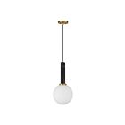 Savoy House Callaway 7-2902-1-263 1-Light 60W Black Marble with Warm Brass Pendant