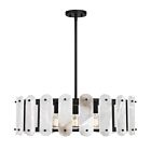 Savoy House 7-2911-5-50 5-Lights 300W Black Cashmere Pendant