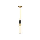 Savoy House 7-2916-1-322 Farrell 1-Light 9.5W Warm Brass Pendant with Integrated LED