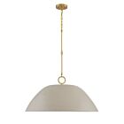 Savoy House 7-2918-1-156 1-Light 60W Concrete and Brass Pendant