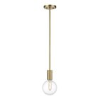 Savoy House Essentials Wright 7-3075-1-322 1-Lights 60W Warm Brass Mini Pendant