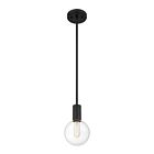 Savoy House Essentials Wright 7-3075-1-89 1-Lights 60W Matte Black Mini Pendant