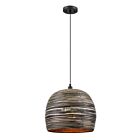 Savoy House 7-3096-1-202 1-Light 60W Black Bamboo Pendant