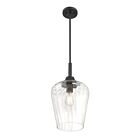 Savoy House Essentials Carlton 7-3390-1-89 1-Lights 60W Matte Black Pendant