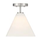 Savoy House 7-4011-1-SN 1-Light 60W Satin Nickel Semi Flush Mount