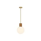 Savoy House 7-4082-1-322 Jarrell 1-Light 60W Warm Brass Incandescent/LED Pendant
