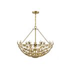 Savoy House Birch 7-4199-6-171 6-Lights 360W Burnished Brass Pendant