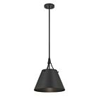 Savoy House Essentials Willis 7-4499-1-89 1-Lights 60W Matte Black Pendant