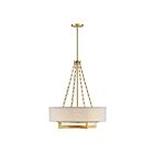 Savoy House 7-4999-4-322 Brentwood 4-Lights 60W Warm Brass Incandescent/LED Pendant