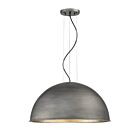 Savoy House Sommerton 7-5014-3-85 3-Lights 180W Rubbed Zinc with Silver Leaf Pendant