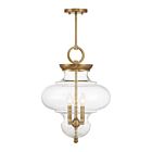 Savoy House 7-5801-3-322 Bergdorf 3-Lights 180W Warm Brass Pendant