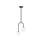 Savoy House 7-5981-2-89 Chester 2-Lights 60W Matte Black Incandescent/LED Pendant