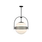 Savoy House Thornhill 7-6407-3-89 3-Lights 180W Matte Black Pendant