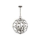 Savoy House 7-6704-4-334 Laska 4-Lights 60W Enchanted Bronze Incandescent/LED Pendant