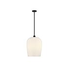 Savoy House 7-7209-1-89 Livingston 1-Light 60W Matte Black Incandescent/LED Pendant