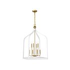 Savoy House Sheffield 7-7800-8-142 8-Lights 480W White with Warm Brass Accents Pendant