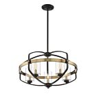 Savoy House Kirkland 7-8041-5-79 5-Lights 300W English Bronze and Warm Brass Pendant