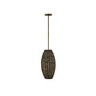 Savoy House 7-8416-1-220 Tierra Brisa 1-Light 60W Riviera Brass Incandescent/LED Pendant