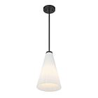 Savoy House Essentials Bristol 7-8840-1-89 1-Lights 60W Matte Black Pendant