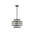 Savoy House Essentials Renzo 7-9044-3-89 3-Lights 180W Matte Black Pendant