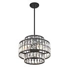Savoy House Essentials Renzo 7-9044-3-89 3-Lights 180W Matte Black Pendant