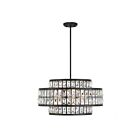 Savoy House Essentials Renzo 7-9046-4-89 4-Lights 240W Matte Black Pendant