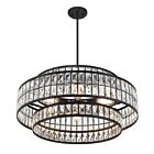 Savoy House Essentials Renzo 7-9048-6-89 6-Lights 360W Matte Black Pendant