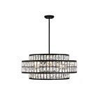 Savoy House Essentials Renzo 7-9048-6-89 6-Lights 360W Matte Black Pendant