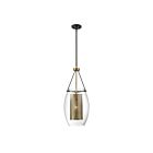 Savoy House Essentials Dunbar 7-9063-1-95 1-Lights 60W Warm Brass with Bronze Accents Pendant