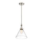 Savoy House Essentials Drake 7-9132-1-109 1-Lights 60W Polished Nickel Pendant