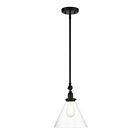 Savoy House Essentials Drake 7-9132-1-89 1-Lights 60W Matte Black Pendant