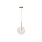 Savoy House 7-9307-1-322 Ainslie 1-Light 6.5W Warm Brass Pendant with Integrated LED