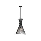Savoy House Longfellow 7-9602-1-89 1-Light 60W Matte Black Pendant