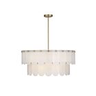 Savoy House 7-9800-10-127 Ashton 10-Lights 60W Noble Brass Incandescent/LED Pendant