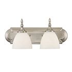 Savoy House Essentials 8-1007-2-SN Herndon 2-Lights 120W Satin Nickel Vanity Light