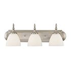 Savoy House Essentials 8-1007-3-SN Herndon 3-Lights 180W Satin Nickel Vanity Light