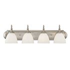 Savoy House Essentials 8-1007-4-SN Herndon 4-Lights 240W Satin Nickel Vanity Light