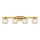 Savoy House 8-1017-4-322 4-Lights 240W Warm Brass Bath Vanity Light