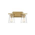 Savoy House Essentials 8-1020-2-322 Calhoun 2-Lights 120W Warm Brass Vanity Light