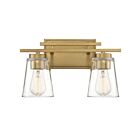 Savoy House Essentials 8-1020-2-322 Calhoun 2-Lights 120W Warm Brass Vanity Light