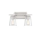 Savoy House Essentials 8-1020-2-SN Calhoun 2-Lights 120W Satin Nickel Vanity Light