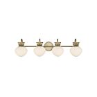 Savoy House 8-1028-4-127 Melbourne 4-Lights 60W Brass Incandescent/LED Vanity Light
