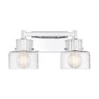 Savoy House 8-1030-2-11 2-Lights 120W Chrome Bath Vanity Light